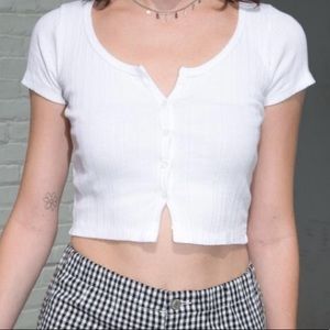Brandy melville White Zelly top